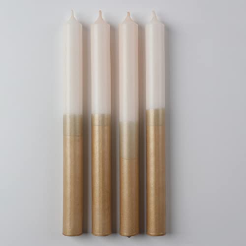 MADAM ERLE - 4er-Set dip dye Kerzen | FELI | handgemachte Weihnachtsedition | wunderschön auf dem Adventskranz | von Madam ERLE