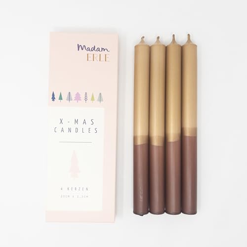 MADAM ERLE - 4er-Set dip dye Kerzen | IBEN | handgemachte Weihnachtsedition | wunderschön auf dem Adventskranz | gold und silber Töne MADAM ERLE - 4er-Set dip dye Kerzen | IBEN | handgemachte Weihnachtsedition | wunderschön auf dem Adventskranz | gold und silber Töne von Madam ERLE