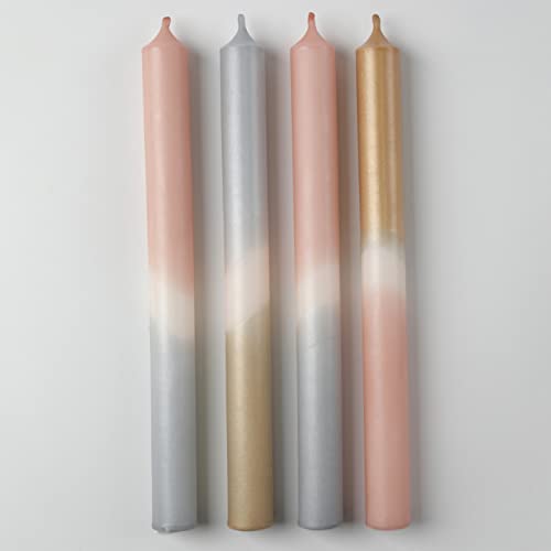 MADAM ERLE - 4er-Set dip dye Kerzen | LIARA | handgemachte Weihnachtsedition | wunderschön auf dem Adventskranz | gold und silber Töne MADAM ERLE - 4er-Set dip dye Kerzen | LIARA | handgemachte Weihnachtsedition | wunderschön auf dem Adventskranz | gold und silber Töne von Madam ERLE