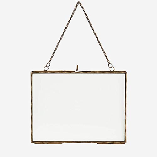 Madam Stoltz Bilderrahmen Fotorahmen quer zum Aufhängen antik messing 15 x 20 cm Boho Ethno Skandi Madam Stoltz Bilderrahmen Fotorahmen quer zum Aufhängen antik messing 15 x 20 cm Boho Ethno Skandi von Madam Stoltz