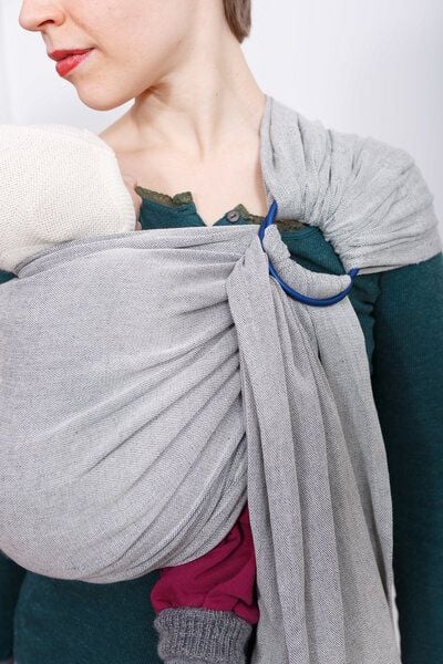 Madame Jordan Babytrage - Ringsling - Pur Grey von Madame Jordan