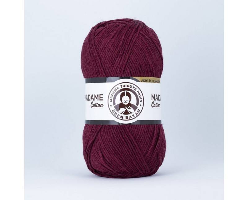 Madame Tricote Paris Ören Bayan Madame Cotton Häkelwolle, 280,00 m (Packung, 5x100g), Strickwolle, 49% Baumwolle 51% Acryl, 5 x 100g von Madame Tricote Paris Ören Bayan