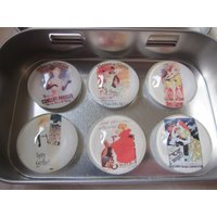 Cabochon Magnete Frankreich Werbung Reklame Plakate Theater Schauspiel Variete "Théatre" von MadameFloralie