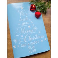 Aufkleber Für Spiegel Fenster Wohnzimmer "Merry Christmas" 12 - Verschiedene Größen Und Farben von MadamePlott