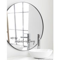 Spruch Aufkleber Für Spiegel Wand Badezimmer "Hey Du Hübsches Ding" 44 - Verschiedene Größen Und Farben Spruch Aufkleber Für Spiegel Wand Badezimmer "Hey Du Hübsches Ding" 44 - Verschiedene Größen Und Farben von MadamePlott