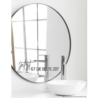 Spruch Aufkleber Für Spiegel Wand Badezimmer "Jetzt Ist Die Beste Zeit" 68 - Verschiedene Größen Und Farben von MadamePlott