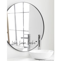 Spruch Aufkleber Für Spiegel Wand Badezimmer "Lebe, Liebe, Lache" 77 - Verschiedene Größen Und Farben von MadamePlott