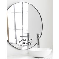 Spruch Aufkleber Für Spiegel Wand Badezimmer "Merry Xmas" 23 - Verschiedene Größen Und Farben von MadamePlott
