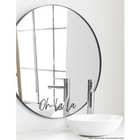 Spruch Aufkleber Für Spiegel Wand Badezimmer "Oh La La" 09 - Verschiedene Größen Und Farben von MadamePlott