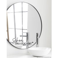 Spruch Aufkleber Für Spiegel Wand Badezimmer "Schön, Dass Es Dich Gibt" 41 - Verschiedene Größen Und Farben von MadamePlott