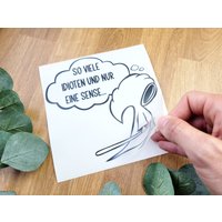 Spruch Aufkleber Für Spiegel Wand Badezimmer "Sensenmann" 20 - Verschiedene Größen Und Farben von MadamePlott