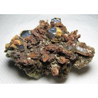 Attraktive Galena Mit Quarz Und Siderit Aus Der Berühmten 9. September Mine, Bulgarien, Natur Kristall, Top Zustand, Wohnkultur, N2135 von Madanminerals