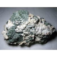 Natürlicher Grüner Quarz Mit Calcit Aus Der Berühmten 9. September Mine, Madan, Bulgarien, Mineral, Naturkristall, N2089 von Madanminerals