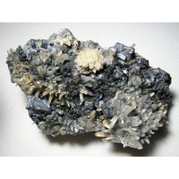 Schöner Calcit Mit Galena, Chalcopyrit, Sphalerit Und Quarz, Madan, Bulgarien, Mineral, Natürliche Kristall, Sammlung, Wohnkultur, Geschenk, N2846 von Madanminerals