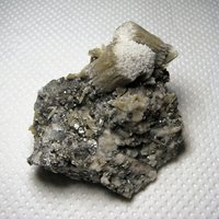 Schöner Seltener Zwei Generationen Calcit Mit Mikrokristallen Pyrit Aus Der Berühmten 9. September Mine, Bulgarien, Mineral, Naturkristall, N1988 von Madanminerals