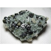 Toller Sphalerit Mit Chalcopyrit Auf Grünem Quarz Chlorit Einschliesslich, Bulgarien, Kristall, Geschenk, N2475 von Madanminerals