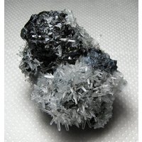 Toller Sphalerit Mit Mikrokristallen Transparent Quarz Auf Galena, Bulgarien, Kristall, Geschenk, N2940 von Madanminerals
