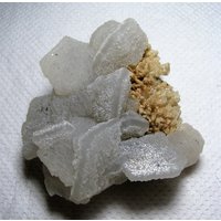 Unglaublich Zwei Generationen Fluoreszierender Calcit, Madan, Bulgarien, Uv Reaktiver Kristall, Top Zustand, N2576 von Madanminerals