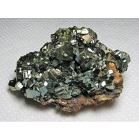 Wunderschöner Irisierender Pyrit Mit Siderit Aus Der Berühmten 9. September Mine, Bulgarien, Mineral, Top Zustand, N2483 von Madanminerals