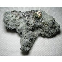 Wunderschöner Pyrit Mit Mikrokristallen Chalcopyrit Auf Quarz, Bulgarien, Mineral, Naturkristall, Top Zustand, N2474 von Madanminerals