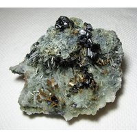 Wunderschöner Sphalerit Auf Grünem Quarz Mit Chlorit-Einschluss, Madan, Bulgarien, Mineral, Naturkristall, Top Zustand, N3044 Wunderschöner Sphalerit Auf Grünem Quarz Mit Chlorit-Einschluss, Madan, Bulgarien, Mineral, Naturkristall, Top Zustand, N3044 von Madanminerals