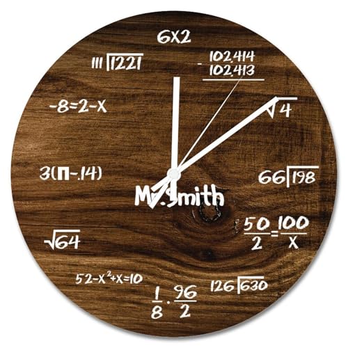 Madcolitote Calculus Mathematik-Wanduhr, lustige Mathematik-Holzmaserung, Farbverlauf, Holzwanduhren, batteriebetrieben, 38,1 cm, Bauernhaus-Wanddekoration, Heimdekoration für Wohnzimmer, Küche Madcolitote Calculus Mathematik-Wanduhr, lustige Mathematik-Holzmaserung, Farbverlauf, Holzwanduhren, batteriebetrieben, 38,1 cm, Bauernhaus-Wanddekoration, Heimdekoration für Wohnzimmer, Küche von Madcolitote