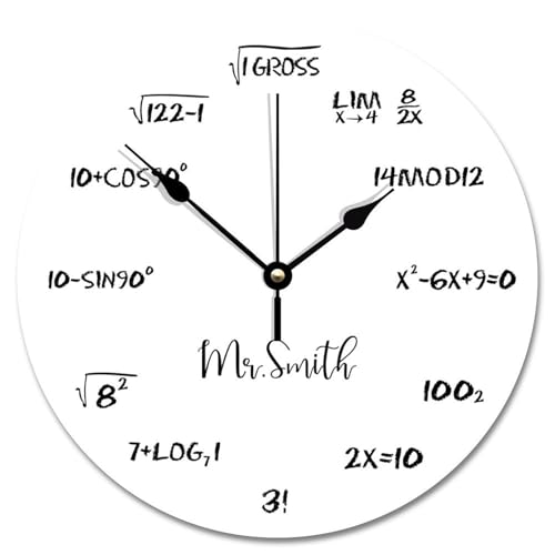 Madcolitote Calculus Mathematik-Wanduhr, verwitterter Holzboden, lustig, Mathematik, große Wanduhren, batteriebetrieben, 25,4 cm, rustikale Küstendekoration, Ruhestand, Wohnzimmer, Dekoration Madcolitote Calculus Mathematik-Wanduhr, verwitterter Holzboden, lustig, Mathematik, große Wanduhren, batteriebetrieben, 25,4 cm, rustikale Küstendekoration, Ruhestand, Wohnzimmer, Dekoration von Madcolitote