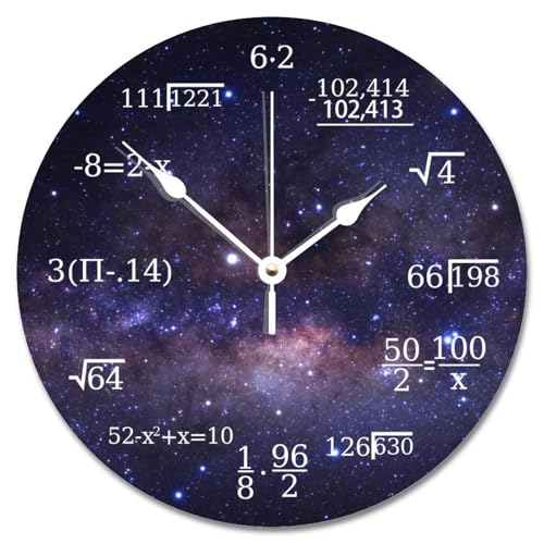 Madcolitote Wanduhr mit Mathematik-Gleichungen und Notationen, lustige Mathematik-Holzmaserung, rissig, große Holzwanduhren, 25,4 cm, Bauernhaus, Heimdekoration für Zuhause, Küche, Büro, Schule Madcolitote Wanduhr mit Mathematik-Gleichungen und Notationen, lustige Mathematik-Holzmaserung, rissig, große Holzwanduhren, 25,4 cm, Bauernhaus, Heimdekoration für Zuhause, Küche, Büro, Schule von Madcolitote