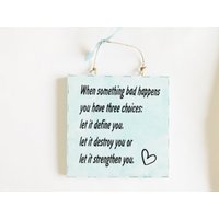 stärkt Inspirierendes Leben Zitat Zeichen Empowering Mindfulness Wand Plaque Home Dekor Positive Bedeutungsvolle Geschenkidee Für Freunde Familie von MaddisonGifts
