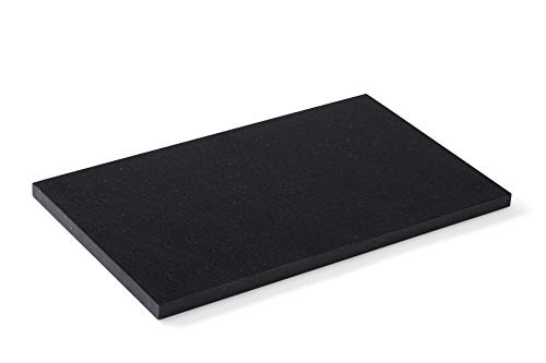 MADDY LIFESTYLE – Hochwertiges MADE IN GERMANY Schneidebrett Kunststoff extra schwer – lebensmittelechtes, spülmaschinenfestes und messerschonendes Küchenbrett – PE 500 (Schwarz/Bunt, 50x30x1,5cm) von Maddy Lifestyle