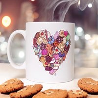 Biscuit Lover Tasse - Mit Lieblingskeksen in Herzform. Das Perfekte Valentinstags- Oder Muttertagsgeschenk Für Alle Naschkatzen Biscuit Lover Tasse - Mit Lieblingskeksen in Herzform. Das Perfekte Valentinstags- Oder Muttertagsgeschenk Für Alle Naschkatzen von MaddyBennettCreative