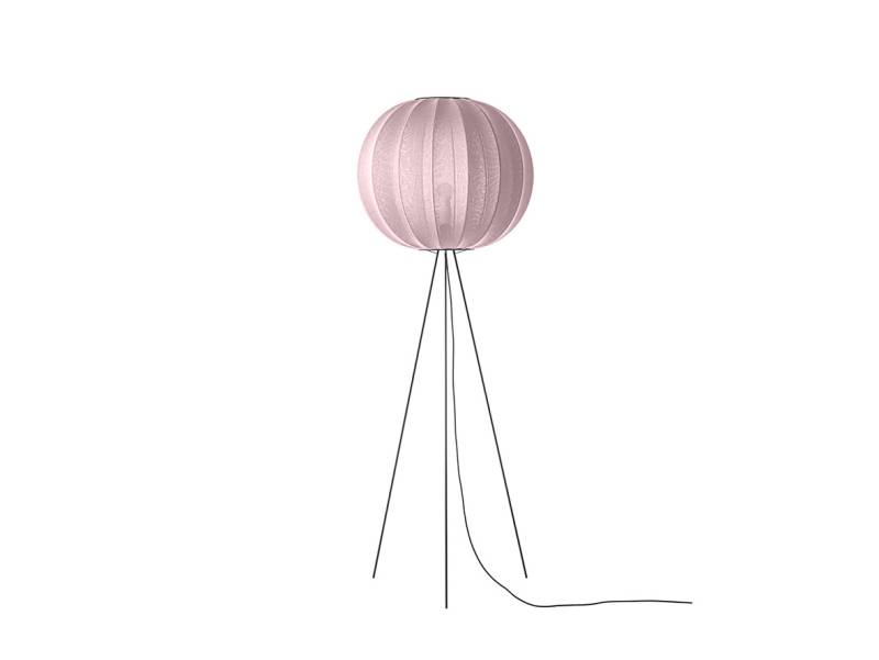 Made By Hand - Knit-Wit 60 Round Stehleuchte Hoch Light Pink von Made By Hand