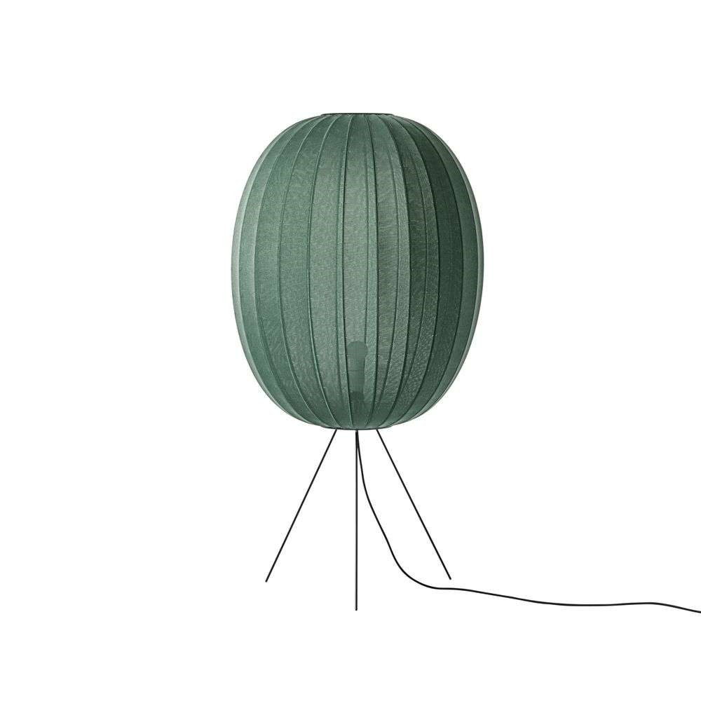 Made By Hand - Knit-Wit 65 High Oval Stehleuchte Medium Tweed Green von Made By Hand