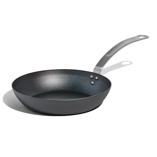 Made In Cookware – Gewürzte 25,4 cm blaue Bratpfanne aus Karbonstahl – (wie Gusseisen, aber besser) – Professionelles Kochgeschirr – Hergestellt in Schweden – Induktionskompatibel von Made In