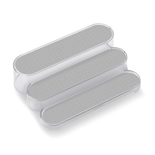 madesmart Transparenter Regal-Organizer – Hellgrau | Bad-Kollektion | 3-stöckiger Schrank oder Arbeitsplatte Organizer | weiches Futter und rutschfeste Füße | BPA-frei madesmart Transparenter Regal-Organizer – Hellgrau | Bad-Kollektion | 3-stöckiger Schrank oder Arbeitsplatte Organizer | weiches Futter und rutschfeste Füße | BPA-frei von madesmart