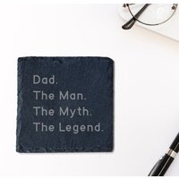 Personalisiert Der Mann. Mythos. Die Legende. Untersetzer Vatertagsgeschenk Papa Grandad Onkel Geburtstagsgeschenk von Made2PerfectionShop