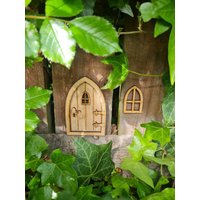 Feentür Bauset - Selberbauen Feenhaus Garten Terrasse Zauberhaft Tolles Geschenk Für Kinder Sommer Dekoration von MadeAndMemories