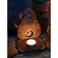 Ouija Brettspiel Planchette - Kerzenständer Schöne Halloween Dekoration Neuheit Dekor Zuhause Zombie Hexe von MadeAndMemories