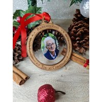 Personalisierte Christbaumkugel - Bild Ihrer Liebsten Erinnerung Weihnachten Geschenk Baum Dekoration von MadeAndMemories