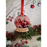 Personalisierte Weihnachten Schneekugel - Schöne Andenken Baum Dekor Gedenkstätte Geschenk Dekoration von MadeAndMemories