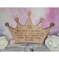 Schönes Schlafzimmer Türschild - Schild Für Prinzessin Kleine Mädchen Dekor Tochter Enkelin Krone Tiara Schloss von MadeAndMemories