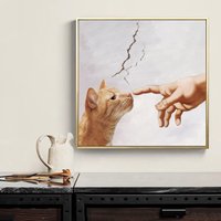 Die Erschaffung Von Adam Und Katze, Original Ölgemälde Katzenporträt Poster, Einzigartige Geschenke Die Erschaffung Von Adam Und Katze, Original Ölgemälde Katzenporträt Poster, Einzigartige Geschenke von MadeByCatnip