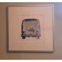 Limitierte Auflage Split Fenster Bus Schablonenbild von MadeByJonLeGrand