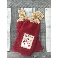 Weihnachtshandtücher, Weihnachtliche Hängehandtücher, Schneemann Häkeltuch, Handtuch, Weihnachtshäkeltuch, Weihnachten Ofenhandtuch von MadeByMargieAnn