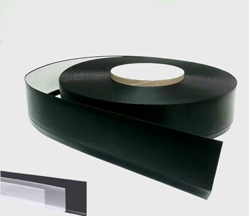 MadeInNature Flexible Sockelleiste Selbstklebend PVC Profi Trockenkleber Hohe Qualität 50 mm, 70 mm oder 100 mm Länge wählbar (Höhe 100 mm x Länge 10 ml, Schwarz) von MadeInNature