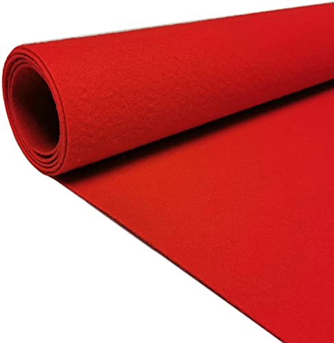 MadeInNature Läufer/Deko-Teppich, rot, ideal für Geschäfte, Veranstaltungen und Partys, Kino, Kirche, kleine und große Längen, 2x2m von MadeInNature