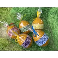 Set Osterkerzen. Ostereier. Ostereier Aus Wachs. Christos Vaskres. Ostergeschenk, Christus Ist Auferstanden. Griechisch Östliches Osterfest von MadeInUAstore