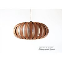 Deckenleuchte/Pendellampe Stehlampe Baltik Birke Mahagoni Und Furnier Beleuchtung Terrasse Licht Hängeleuchte von MadeInWoodLv