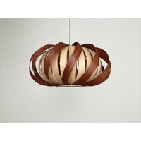 Deckenleuchte Moderne Naturholzfurnier Exklusiv Lampe Pendelleuchte Lampenschirm Beleuchtung Terrassenleuchte Hängeleuchte Aus Mahagoni | Sapele Und von MadeInWoodLv