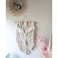 Boho Sparkle Lange Makramee Wand Behangen. Natürliche Schnur Mit Gold Metallic Auf Treibholz. 35cmx59cm-Driftwood Zu Kippen. Zuhause, Geburtstag Boho Sparkle Lange Makramee Wand Behangen. Natürliche Schnur Mit Gold Metallic Auf Treibholz. 35cmx59cm-Driftwood Zu Kippen. Zuhause, Geburtstag von MadeOfStardustGB